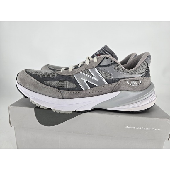 New Balance Men's 990v6 M990GL6 Gray Sz:12 2A - X Narrow- Used REPLACED INSOLES - Picture 2 of 15